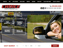 Tablet Screenshot of choiceautogroup.com